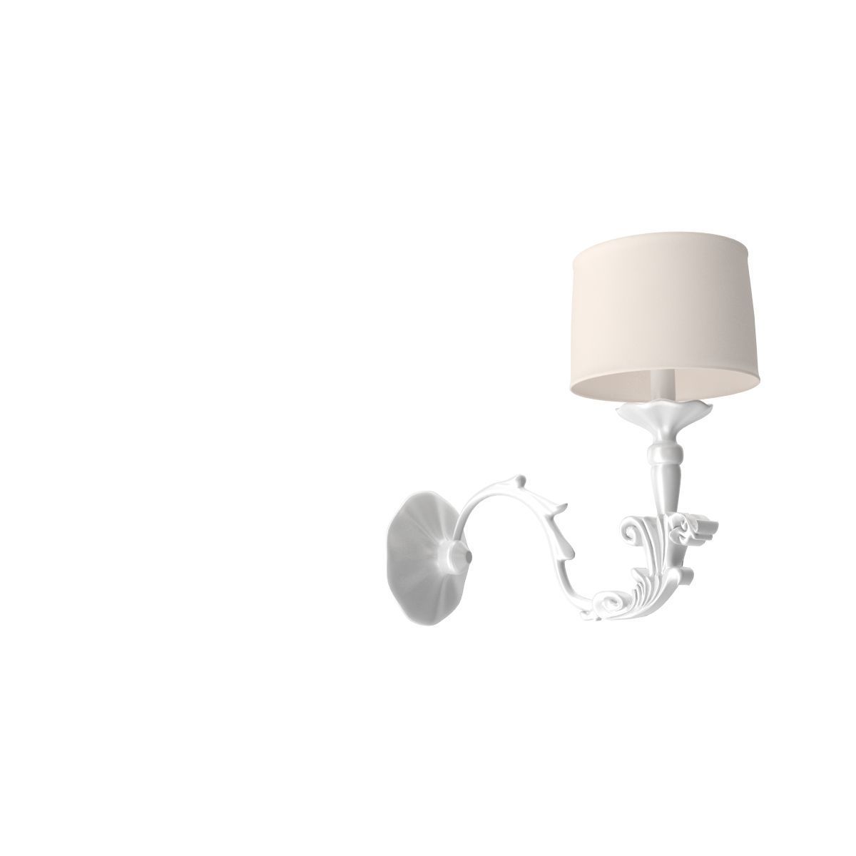 Wall Lamp B Free 3D model_2
