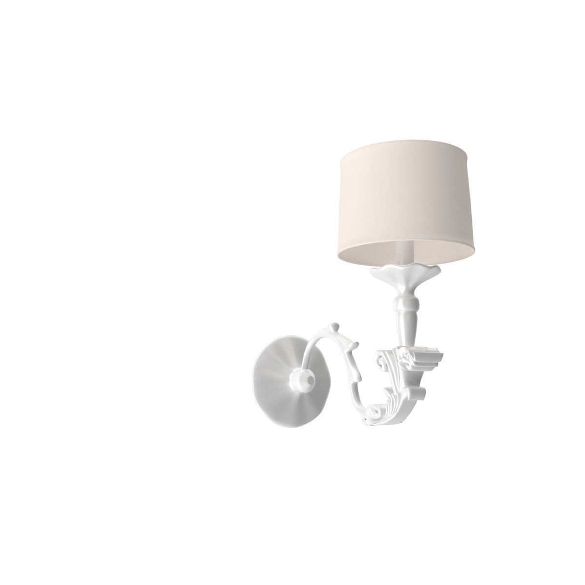 Wall Lamp B Free 3D model_4