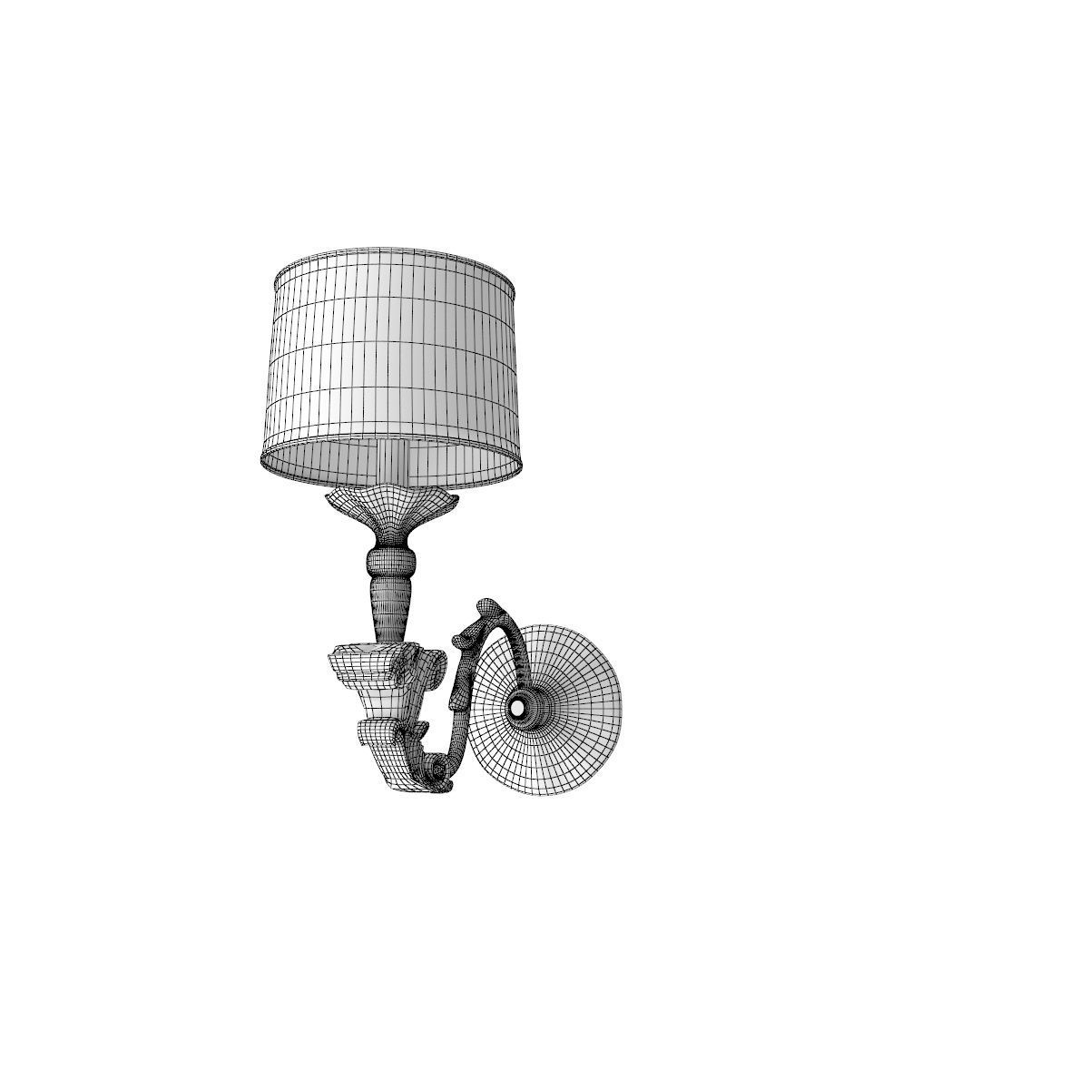 Wall Lamp B Free 3D model_35