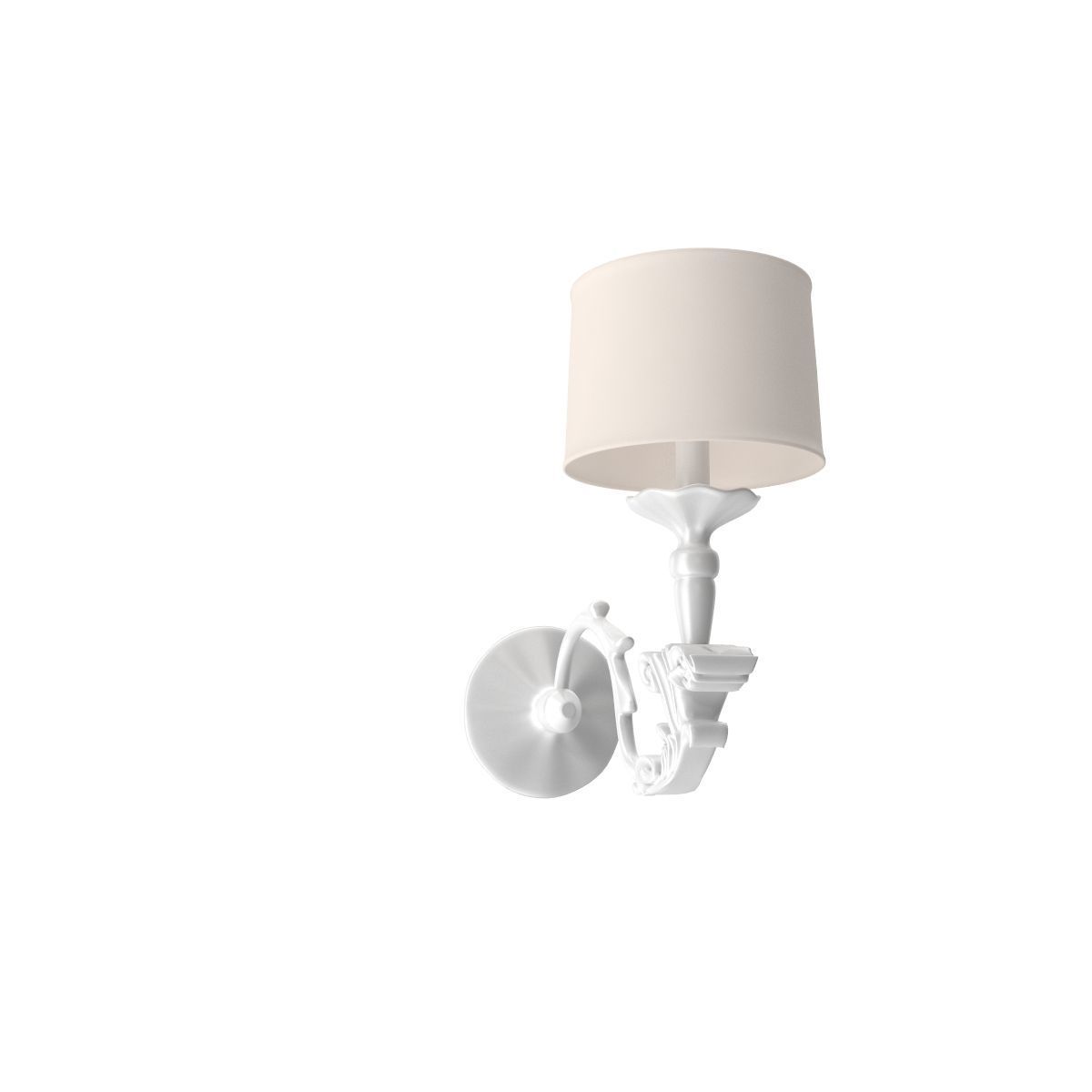 Wall Lamp B Free 3D model_3