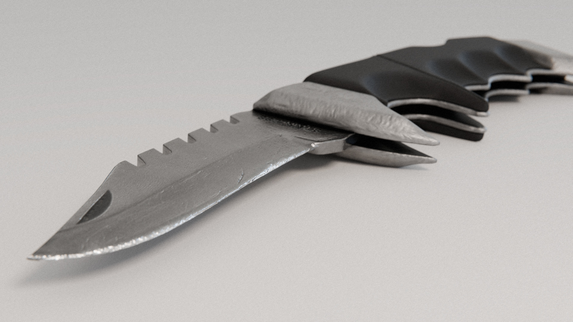Knife Switchblade Tactical  3D model_3