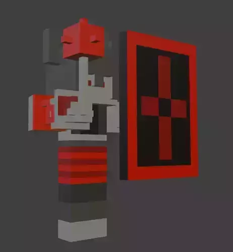 Red Pixel Knight