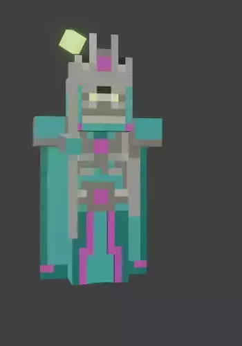 Blue pixel sorcerer 