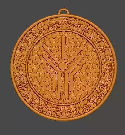 Amuleto de iluminacion 3D model