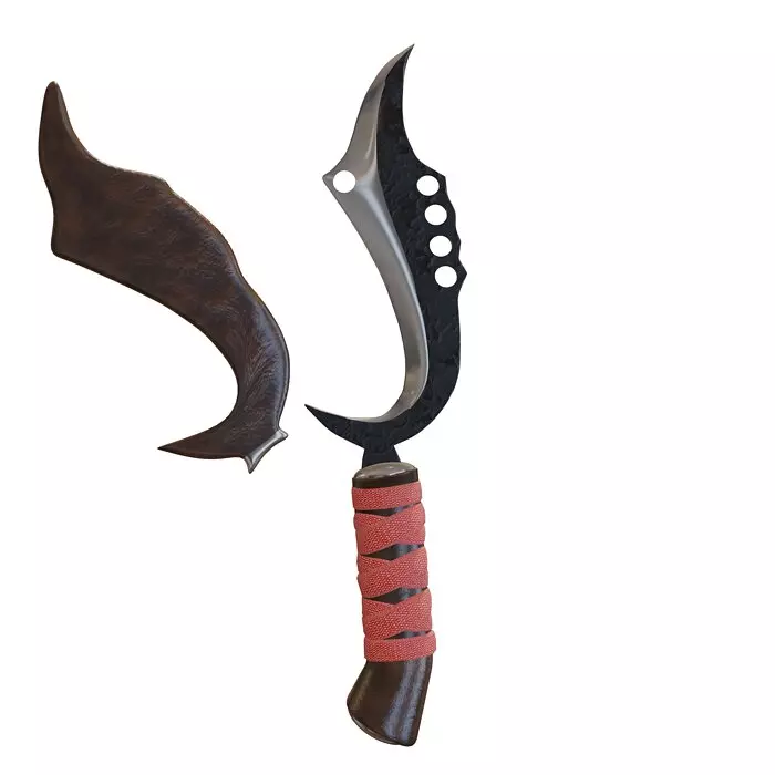 Sundanese Kujang Traditional Weapon 3D model