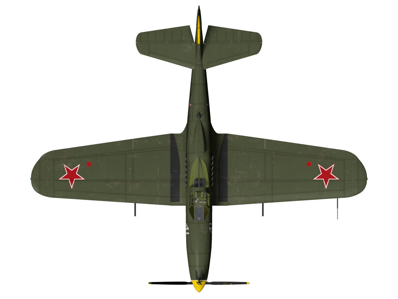Bell P-63C Kingcobra 3D model_12