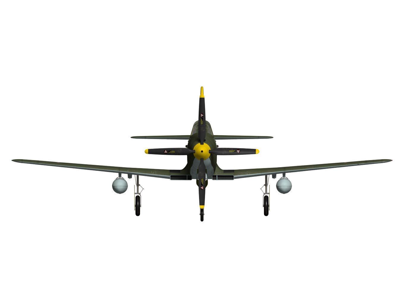 Bell P-63C Kingcobra 3D model_11