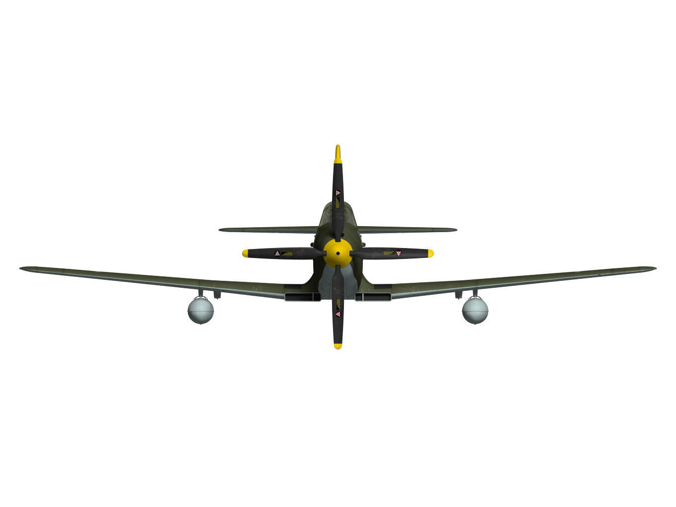 Bell P-63C Kingcobra 3D model_10