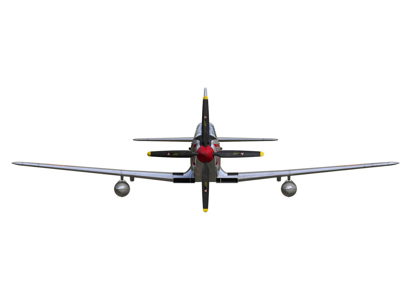 Bell P-63C Kingcobra 3D model_10