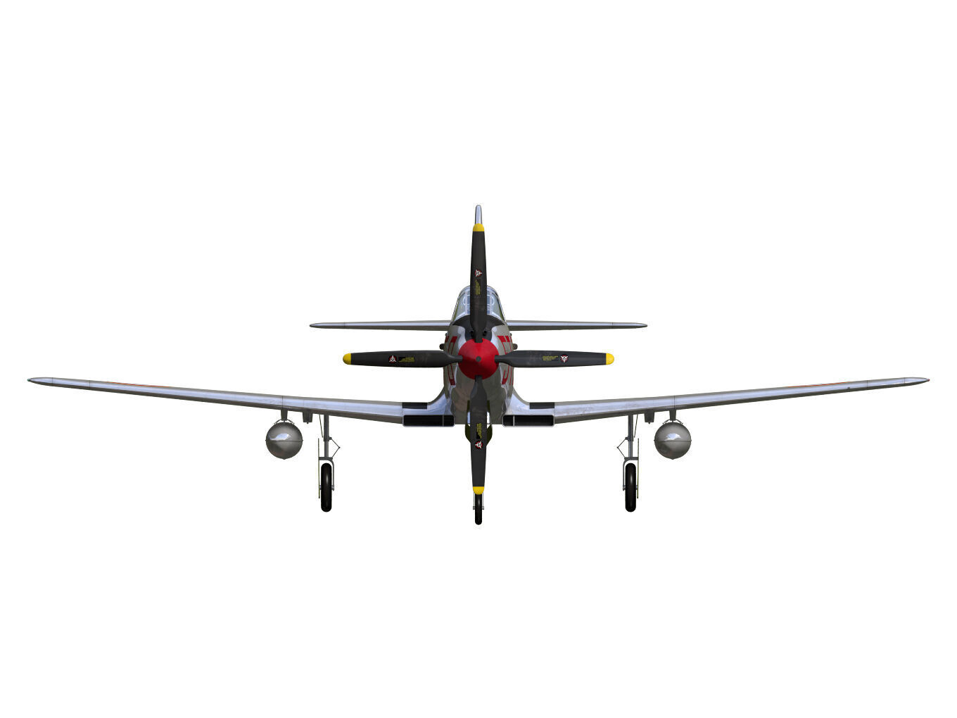 Bell P-63C Kingcobra 3D model_11