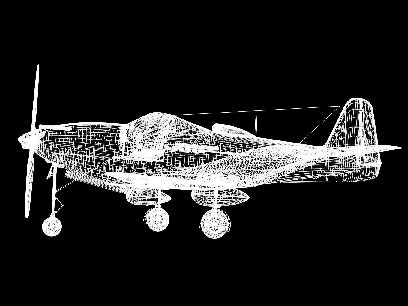 Bell P-63C Kingcobra 3D model_16