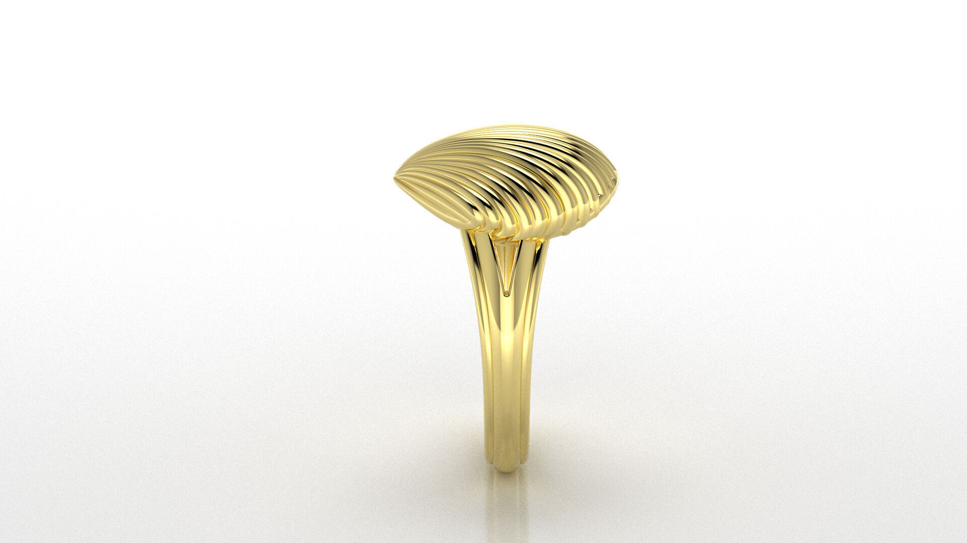 Seashell Ring  3D print model_5