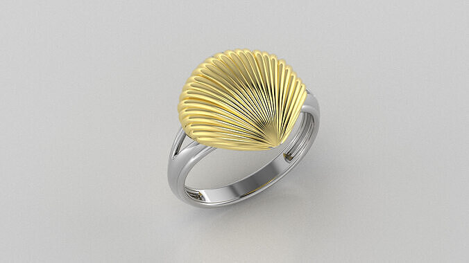 Seashell Ring  3D print model