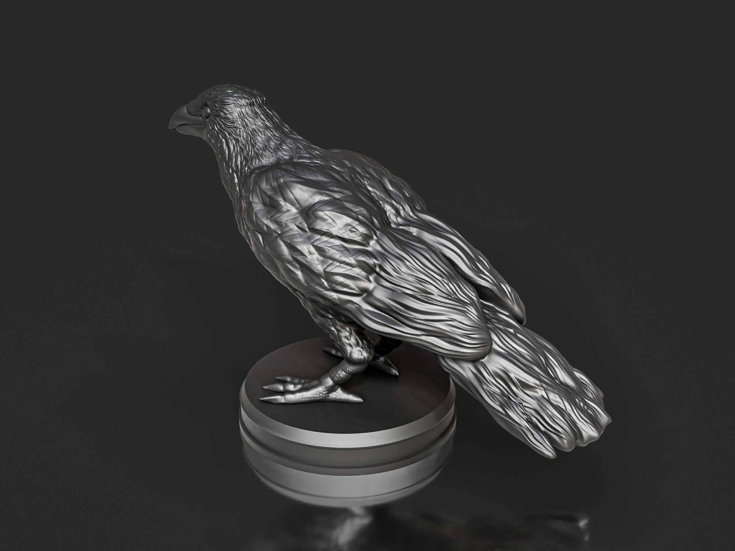 Realistic Crow Bird 3D print model_4