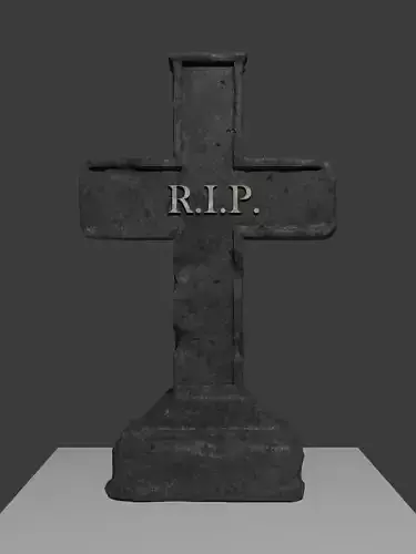 A realistic tombstone