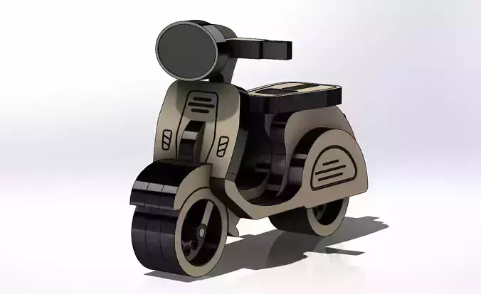 CNC LASER CUTTER AND 3D Printed Motorcycle Model Kit