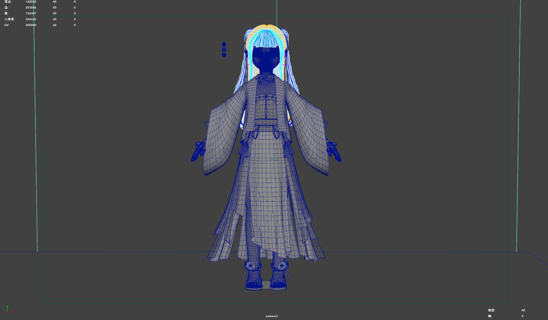 Chinese little Girl AsianGirl O022B 3D model 3D model 3D model_14