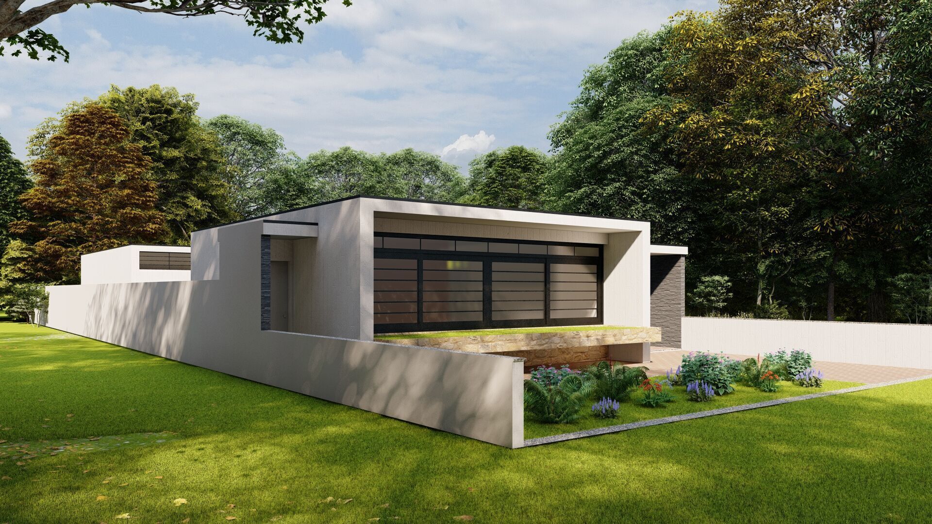Casa Scene-villa-modern house 3D model_11