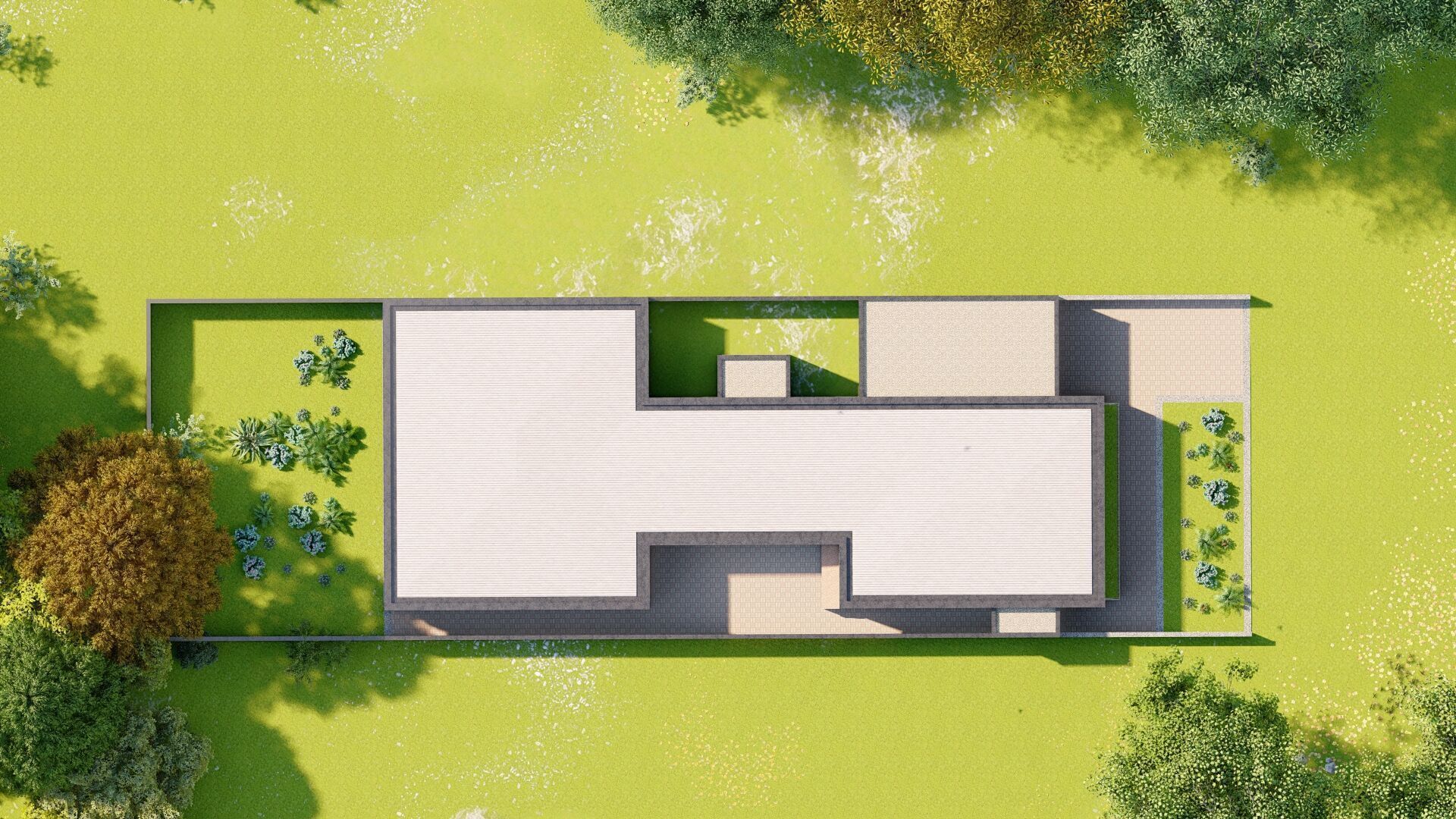 Casa Scene-villa-modern house 3D model_19