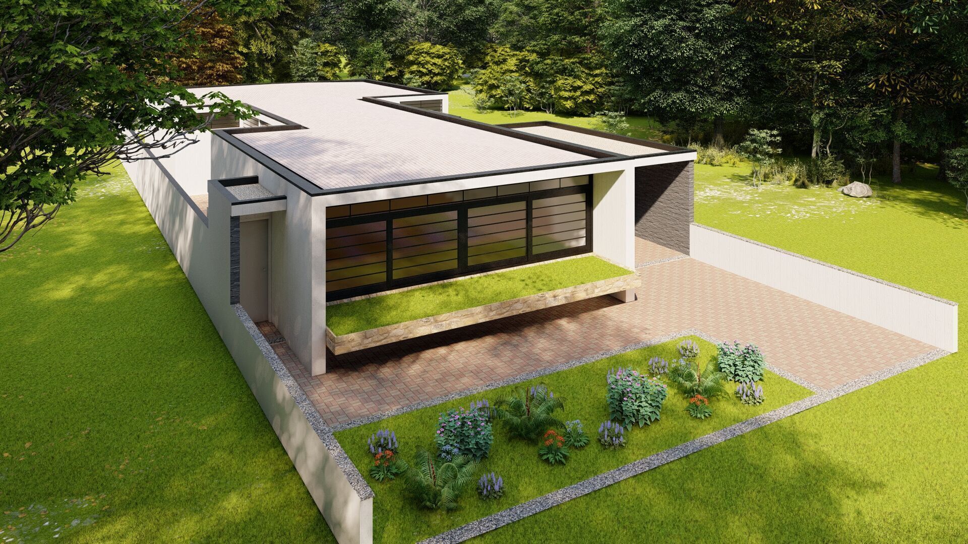 Casa Scene-villa-modern house 3D model_18