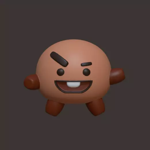 BT21 Pendant - Shooky 3D print model