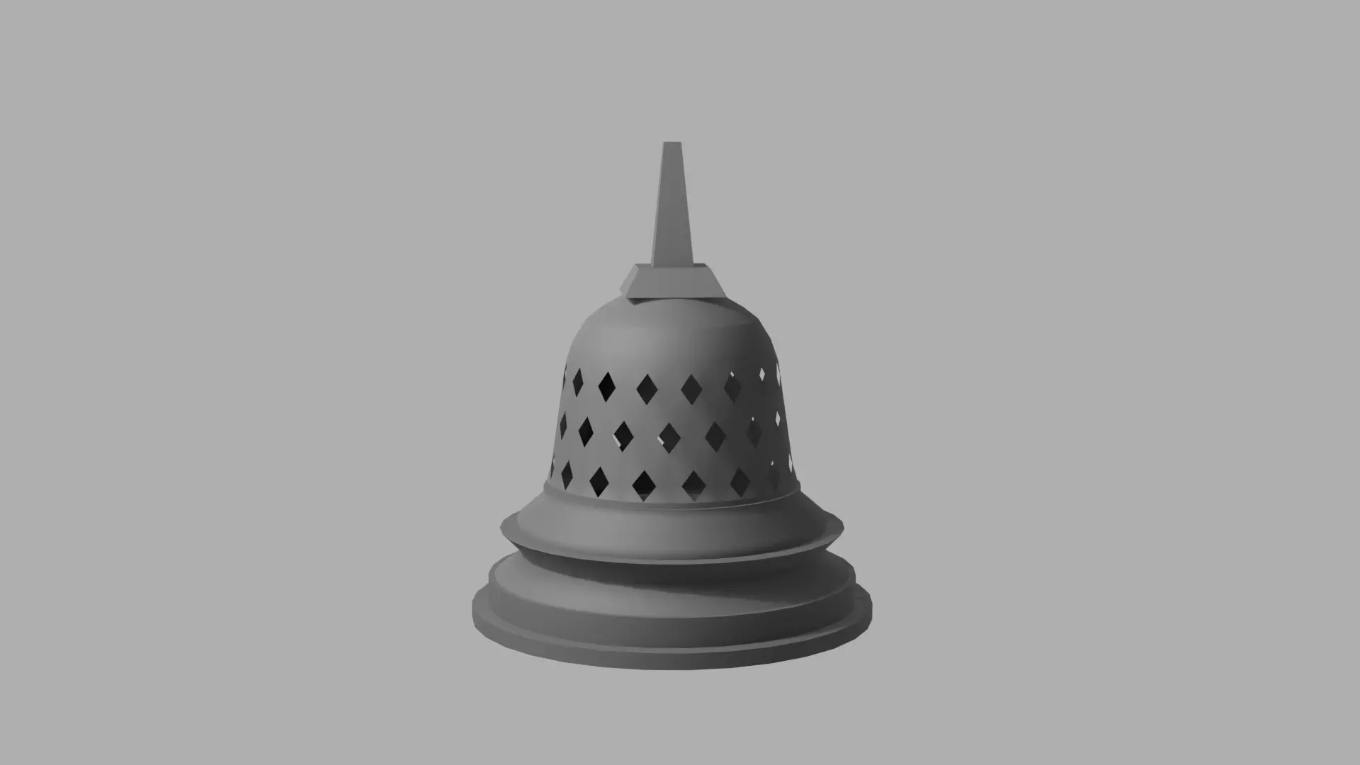 Borobudur Stupa 3D Model - Low Poly Low-poly 3D model