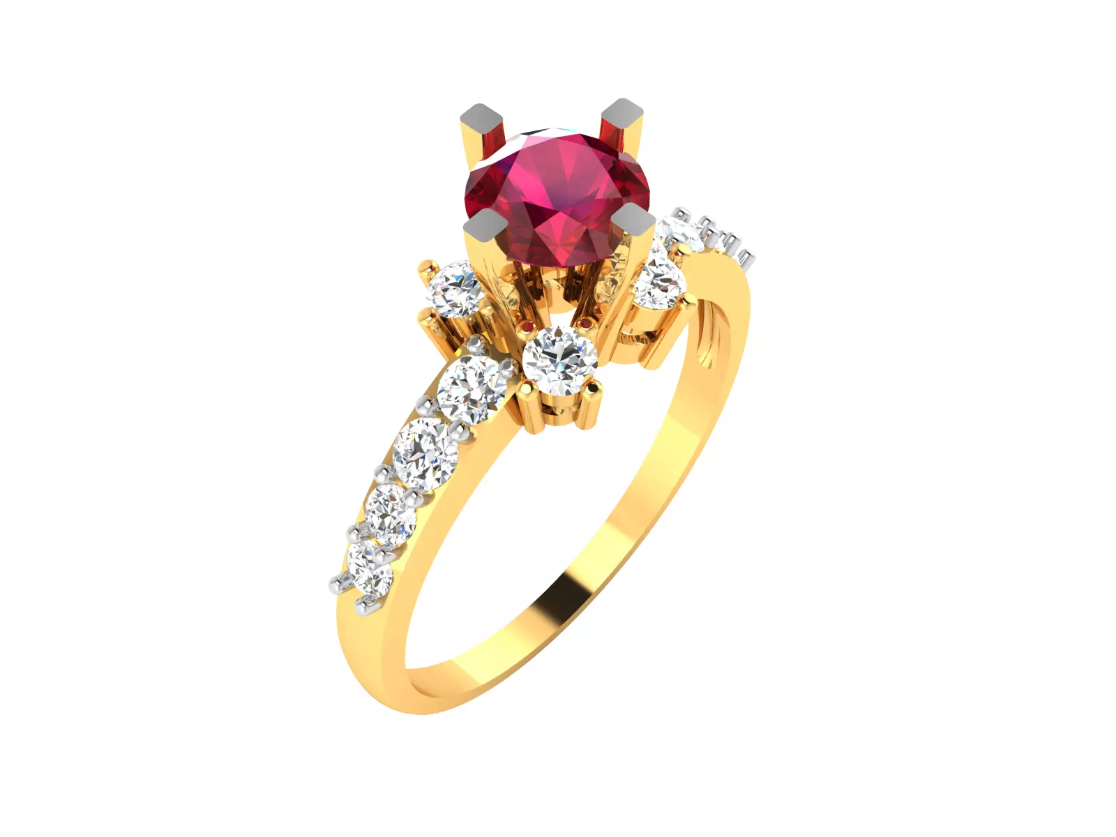 Women Ring  Render 3dm STL OBJ FBX Details 3D print model_0