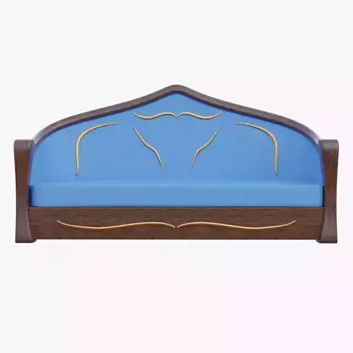 Elegant Sofa Low-poly 3D model