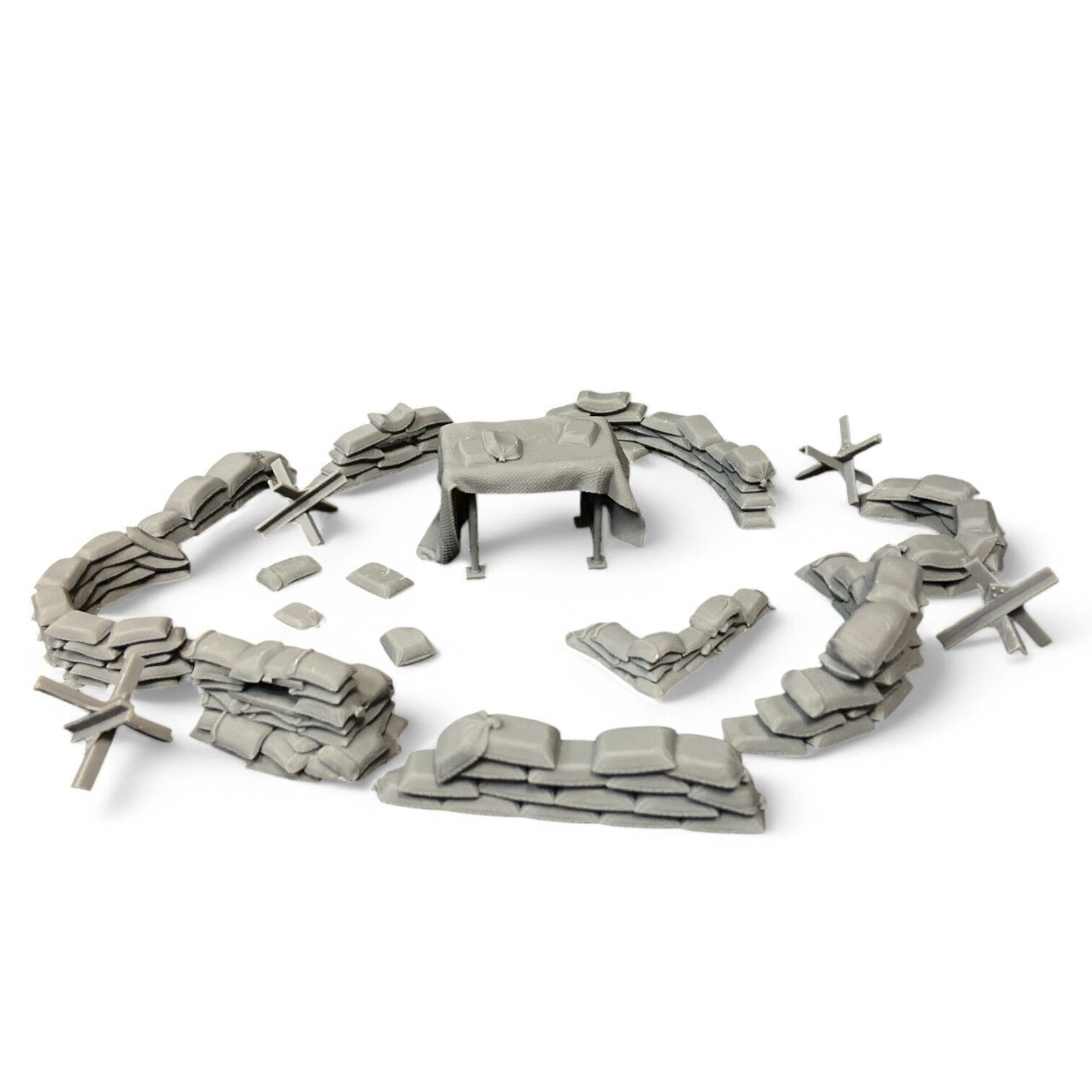 Sandbag Barriers 3D print model_7