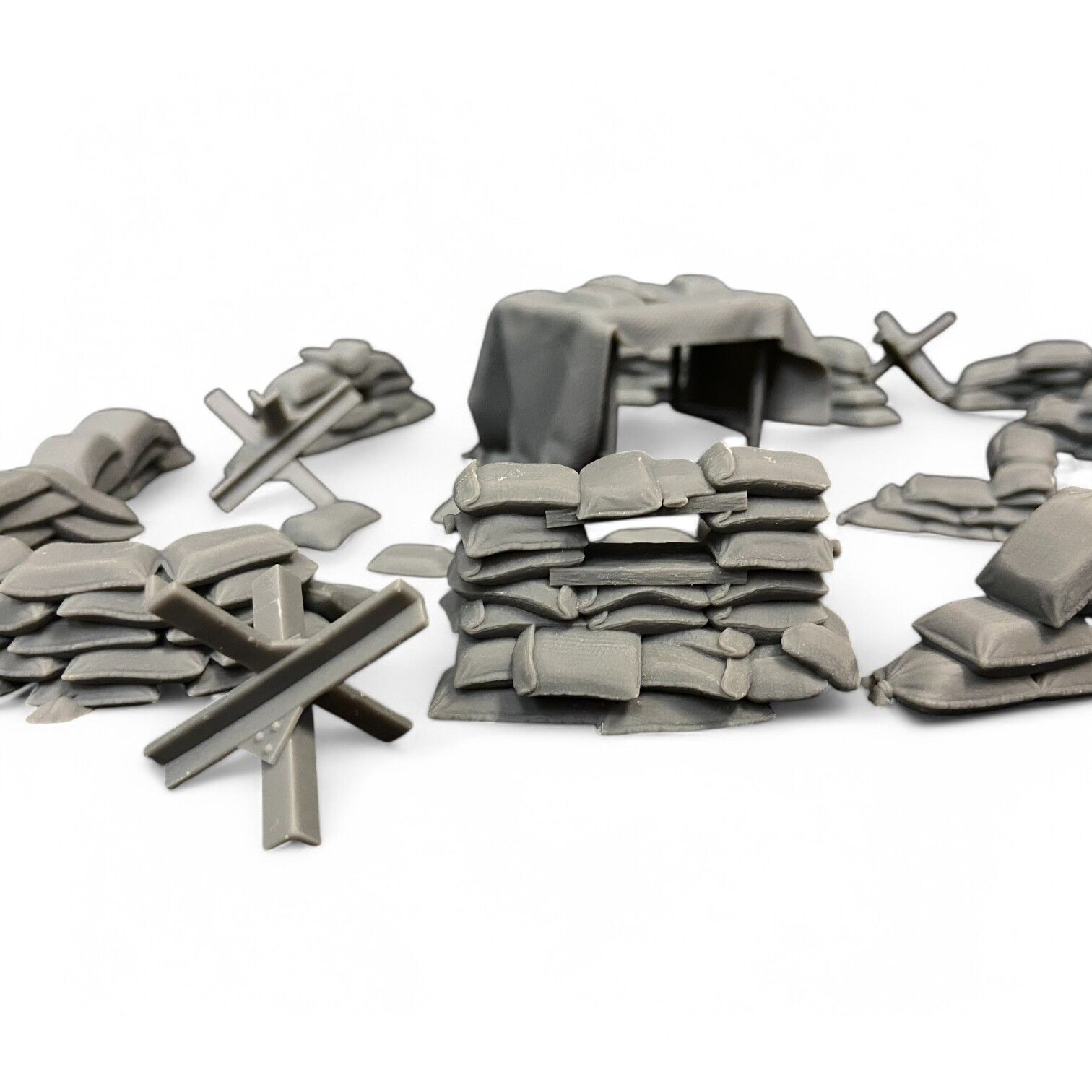 Sandbag Barriers 3D print model_4