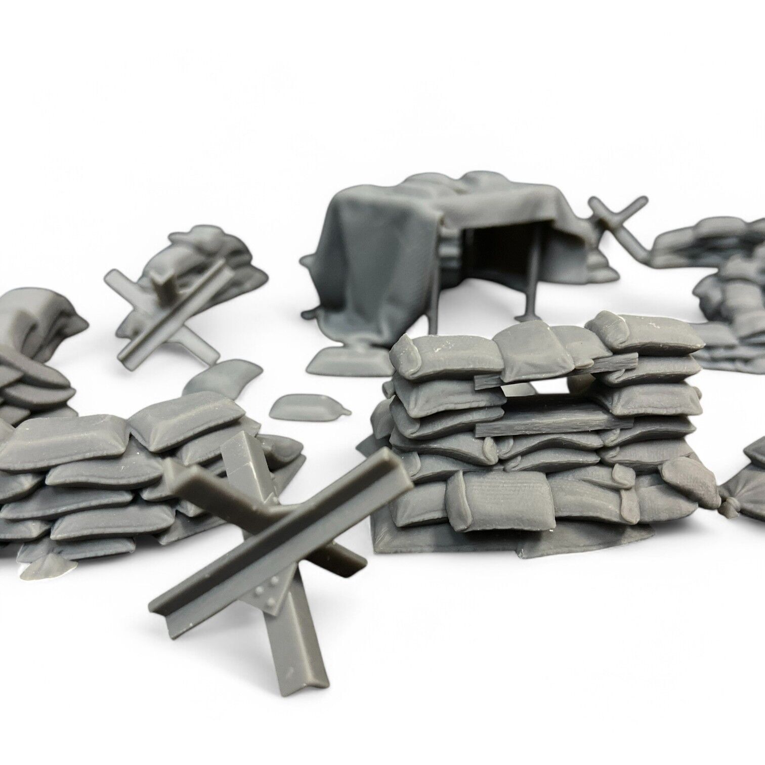 Sandbag Barriers 3D print model_10