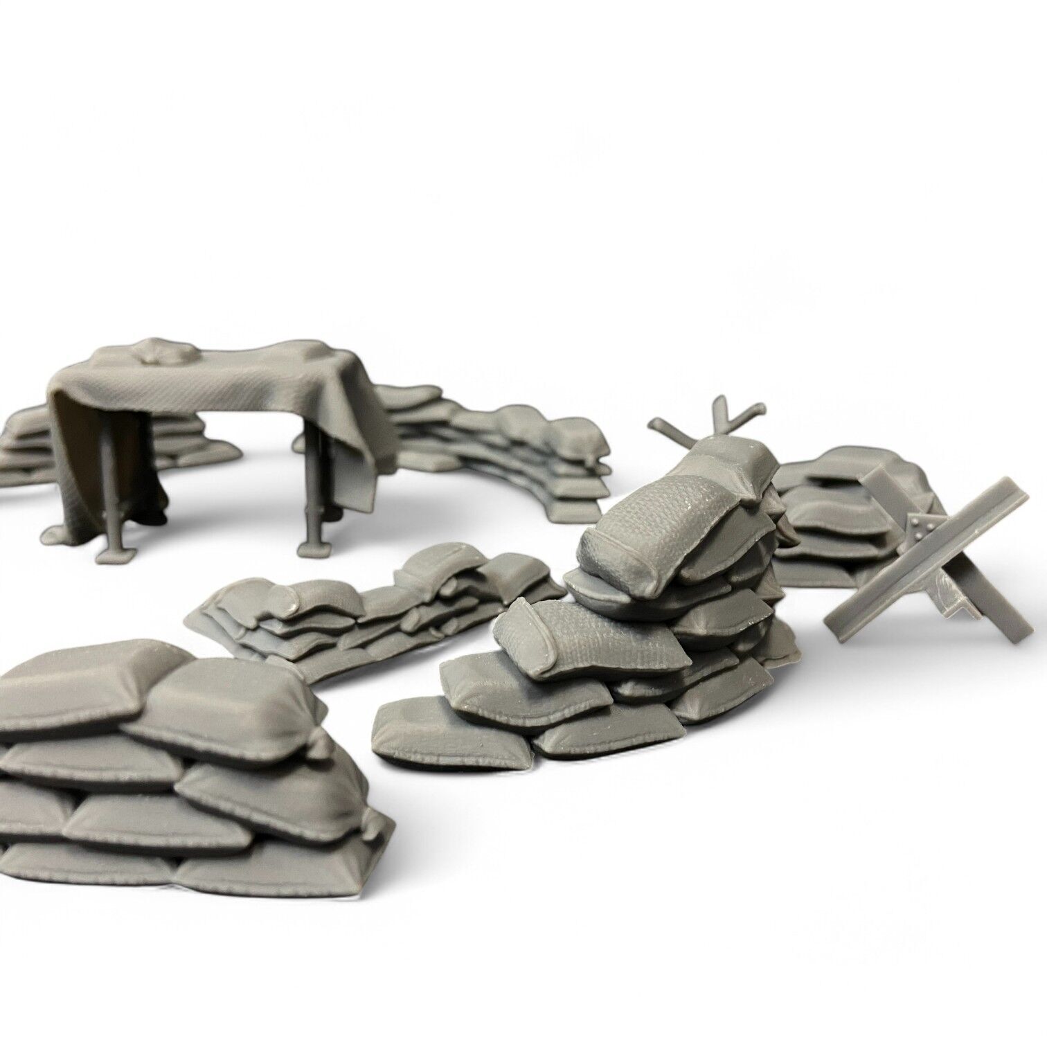 Sandbag Barriers 3D print model_5