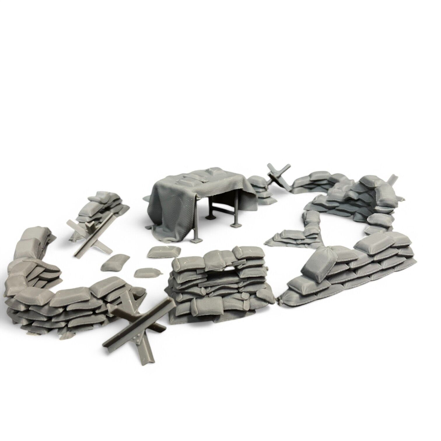 Sandbag Barriers 3D print model_8