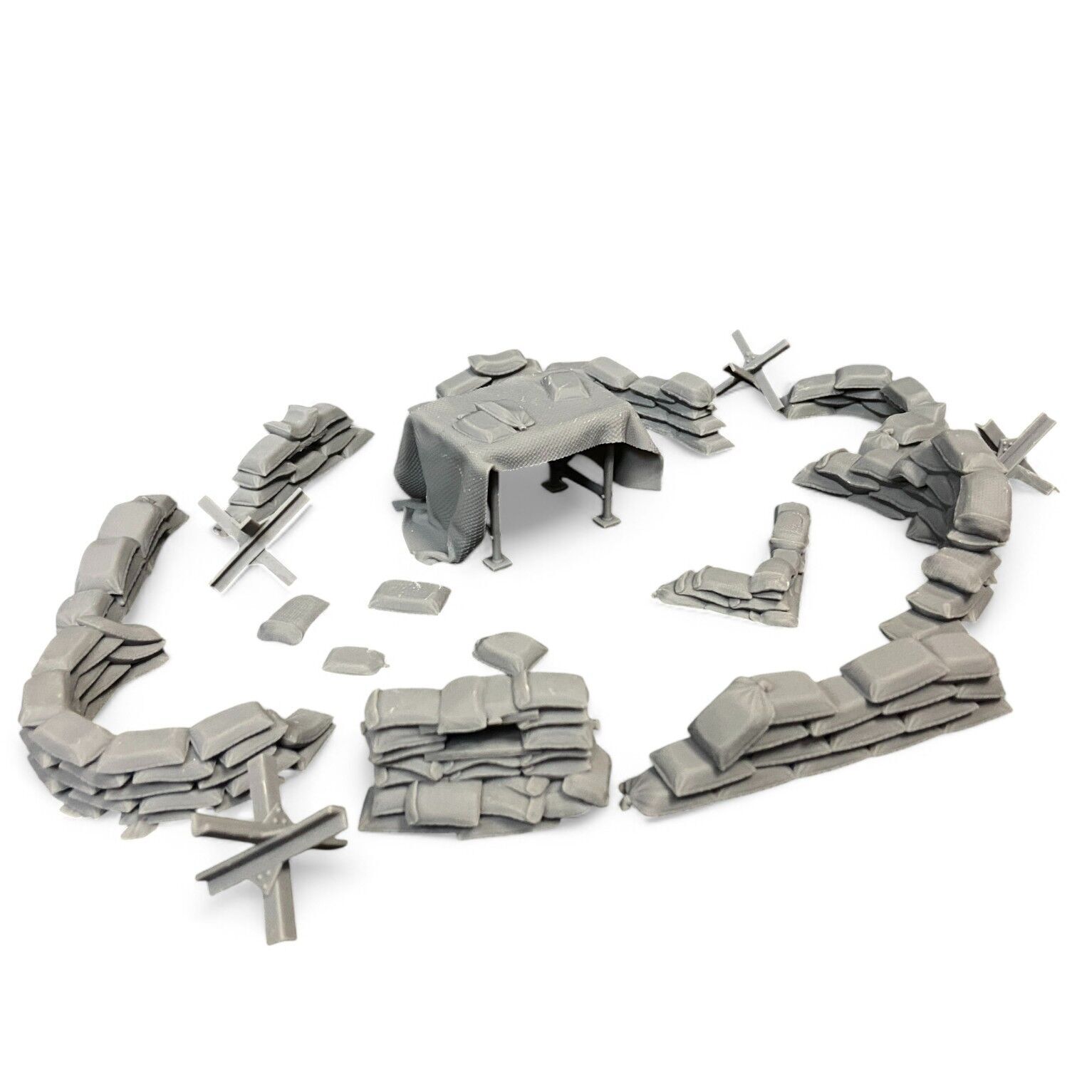 Sandbag Barriers 3D print model_6