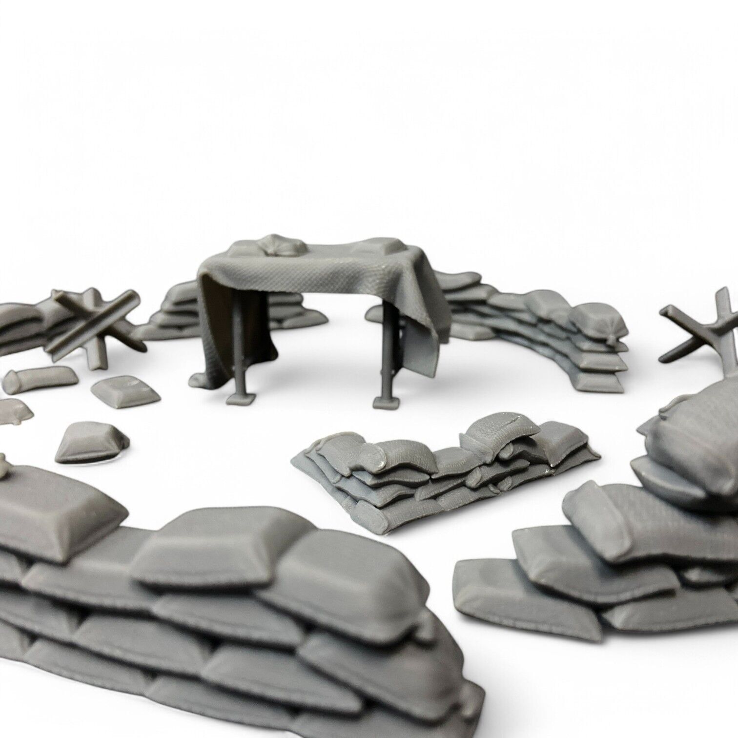 Sandbag Barriers 3D print model_9