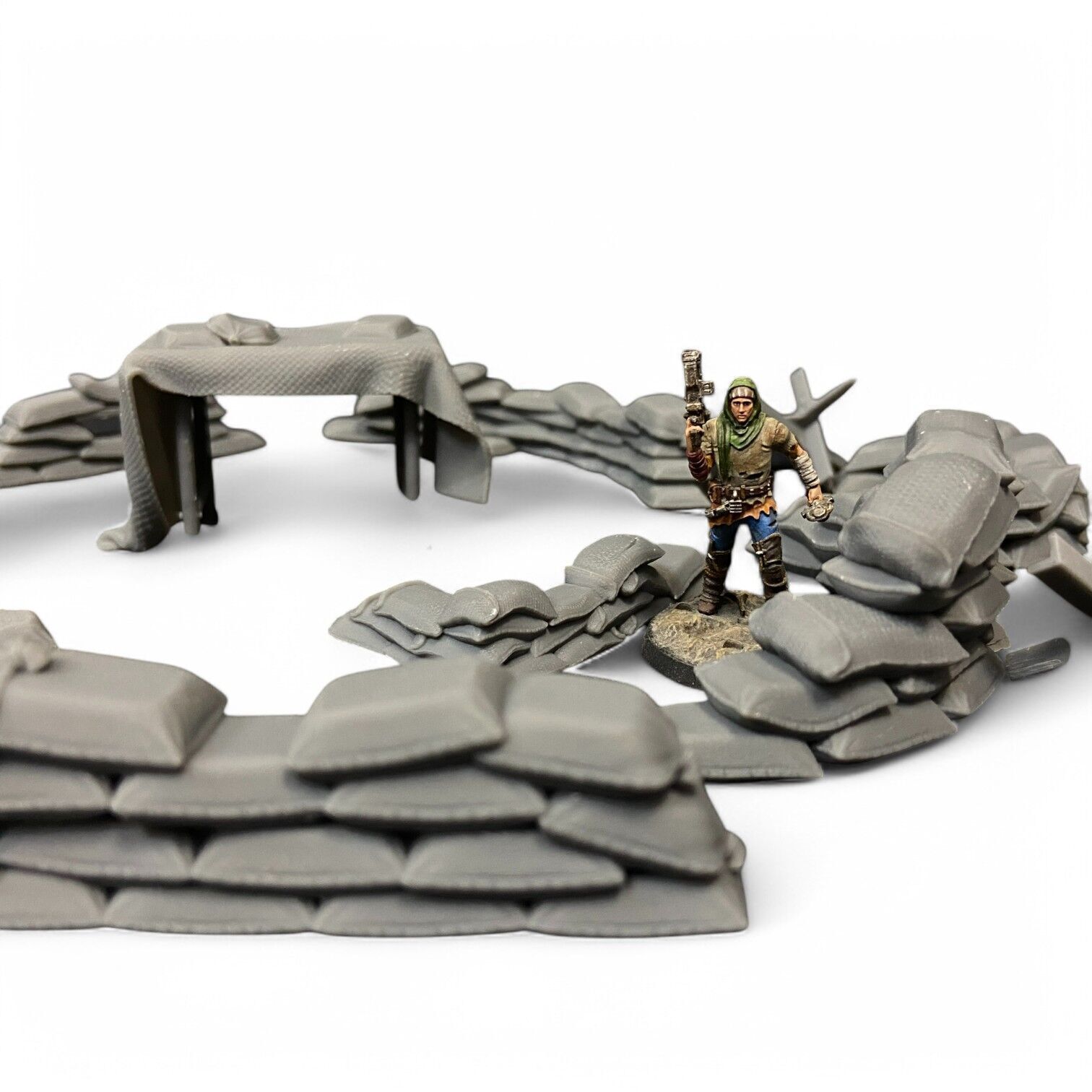 Sandbag Barriers 3D print model_3