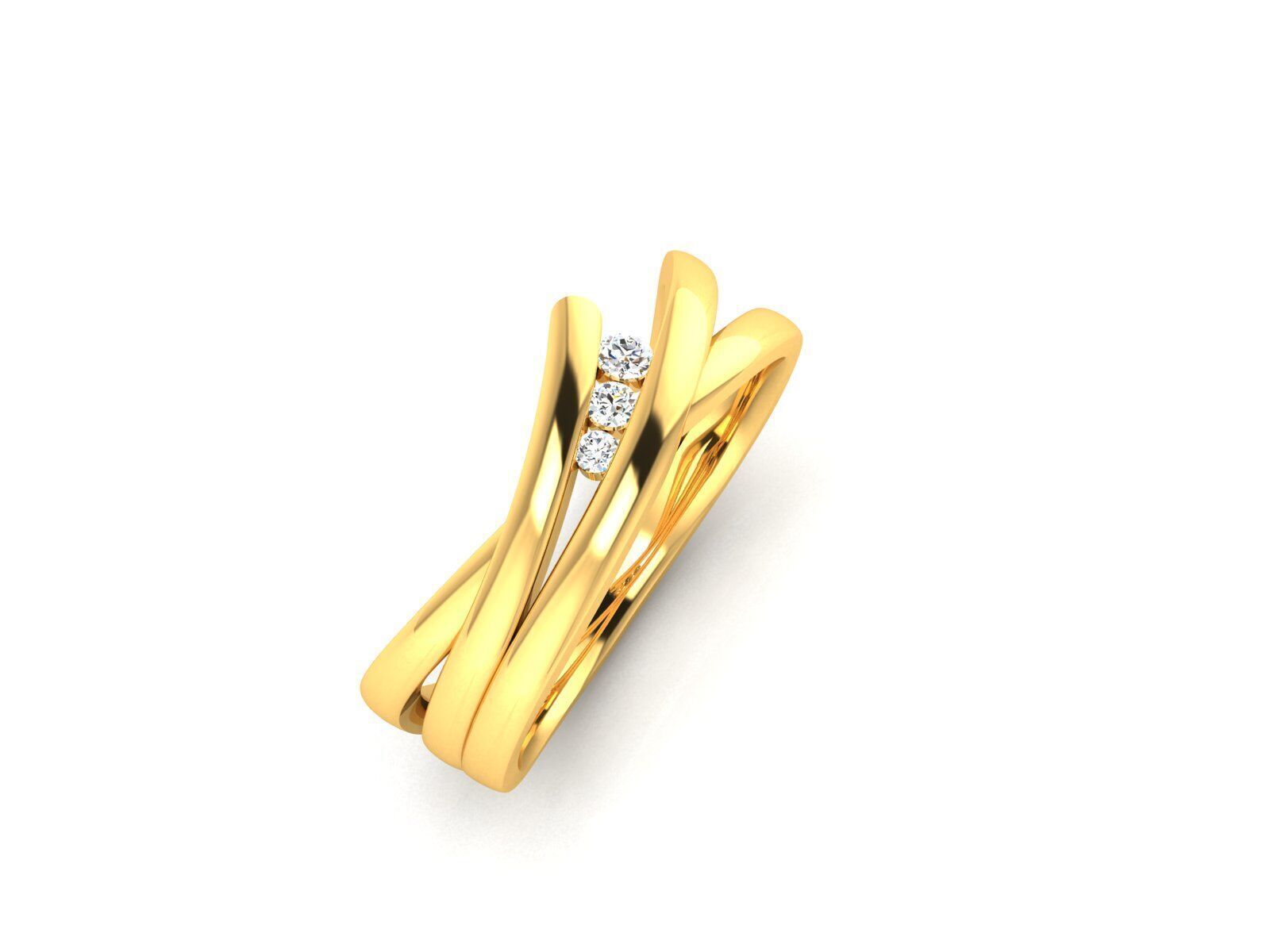 Women Ring Render 3dm STL OBJ FBX Details 3D print model_5