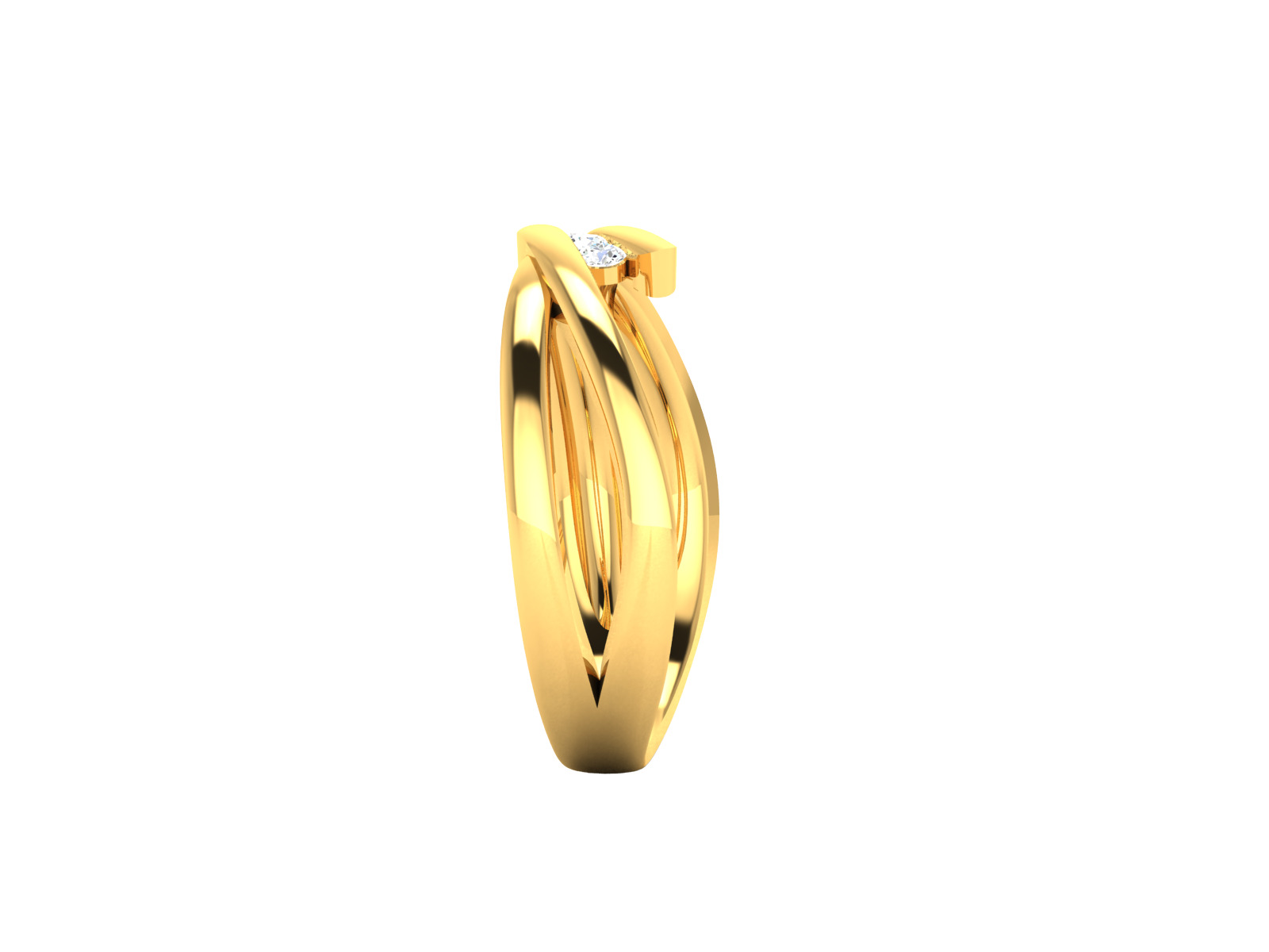 Women Ring Render 3dm STL OBJ FBX Details 3D print model_4