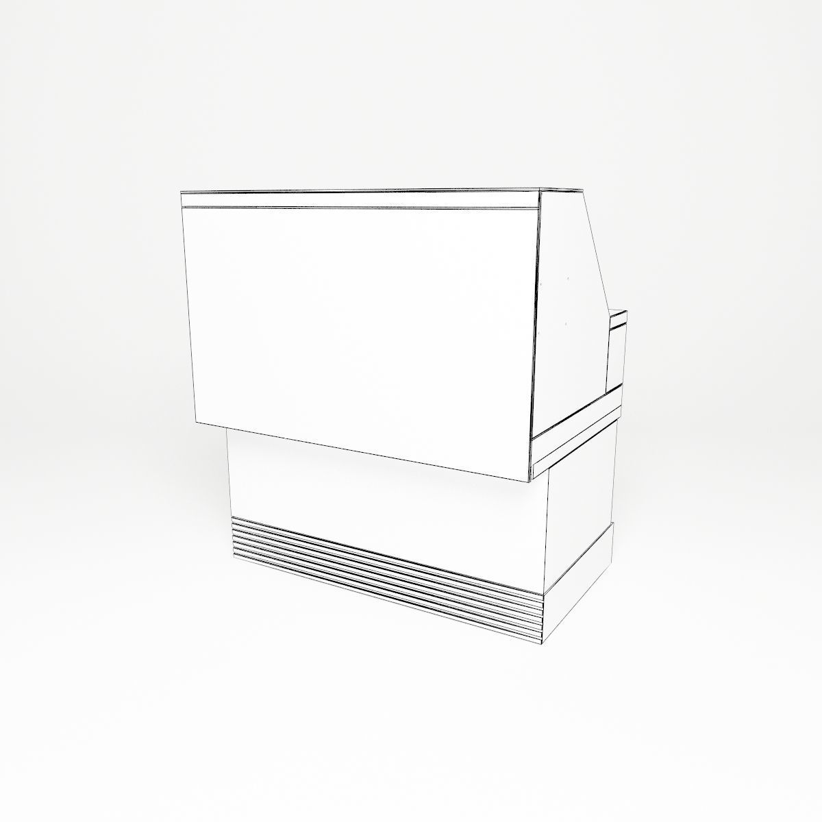 Freezer showcase 3D model_25
