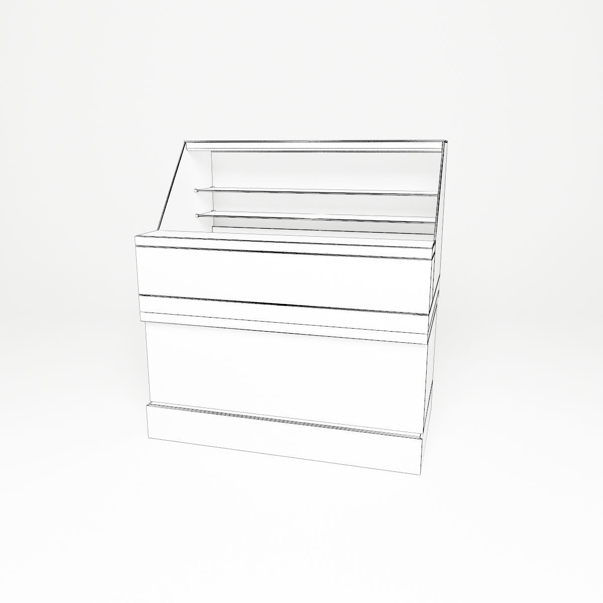 Freezer showcase 3D model_20