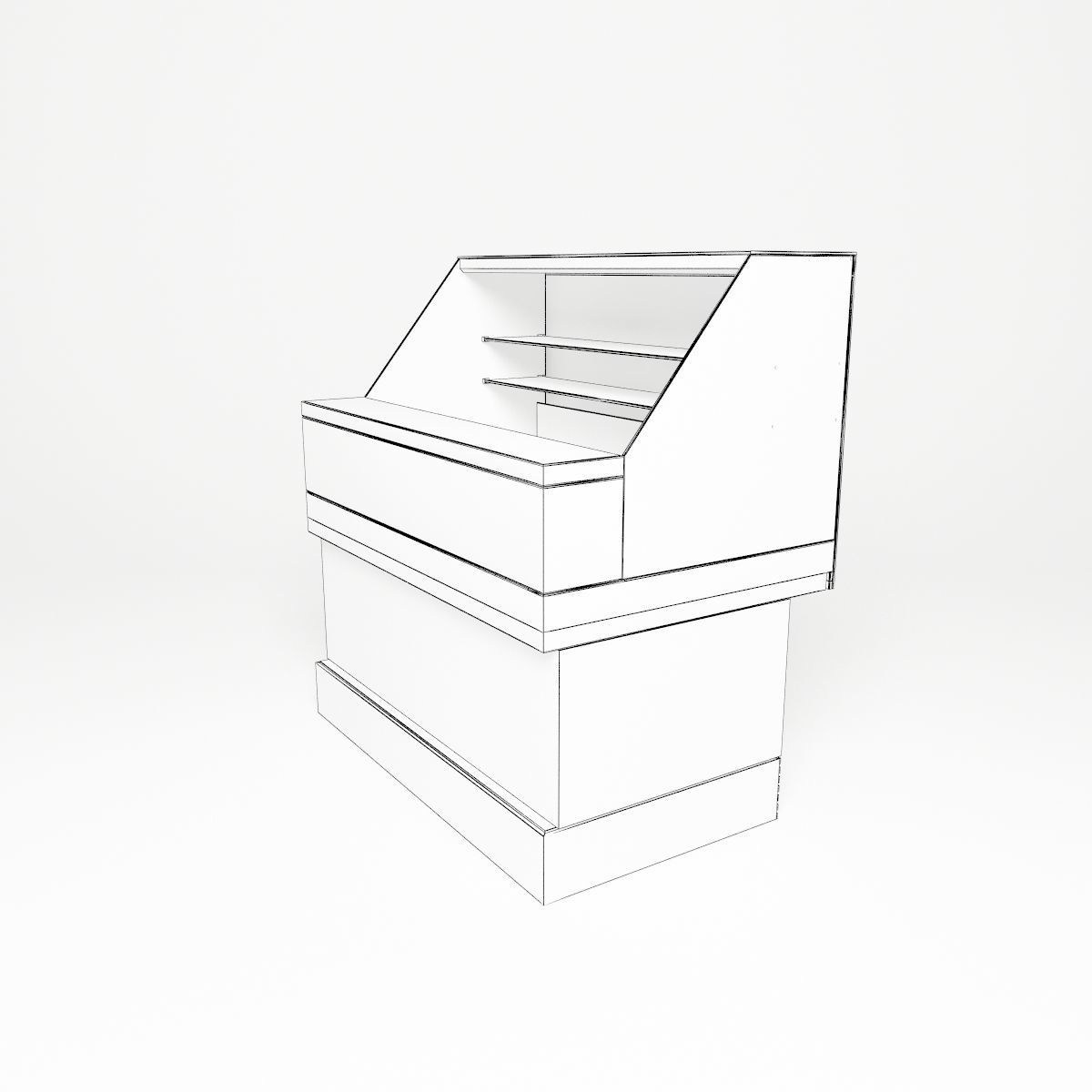 Freezer showcase 3D model_21