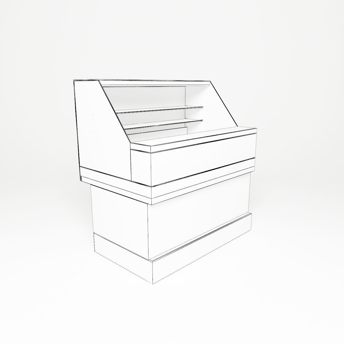 Freezer showcase 3D model_23