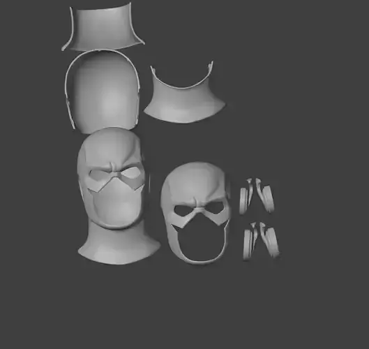 Flash Mask 3D STL Print ready model
