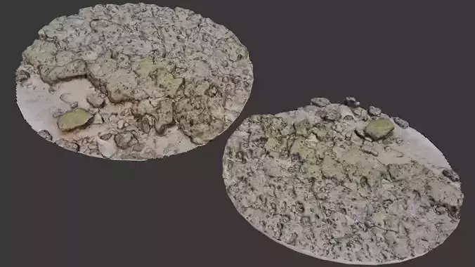 Mossy Rocky Ground scan