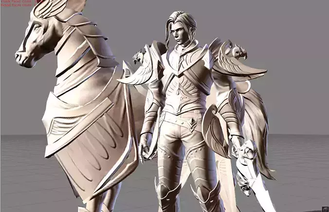 Leomord Triumph  Eagle Low-poly 3D model