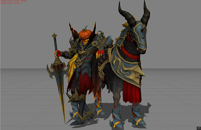 Leomord Helloween Low-poly 3D model