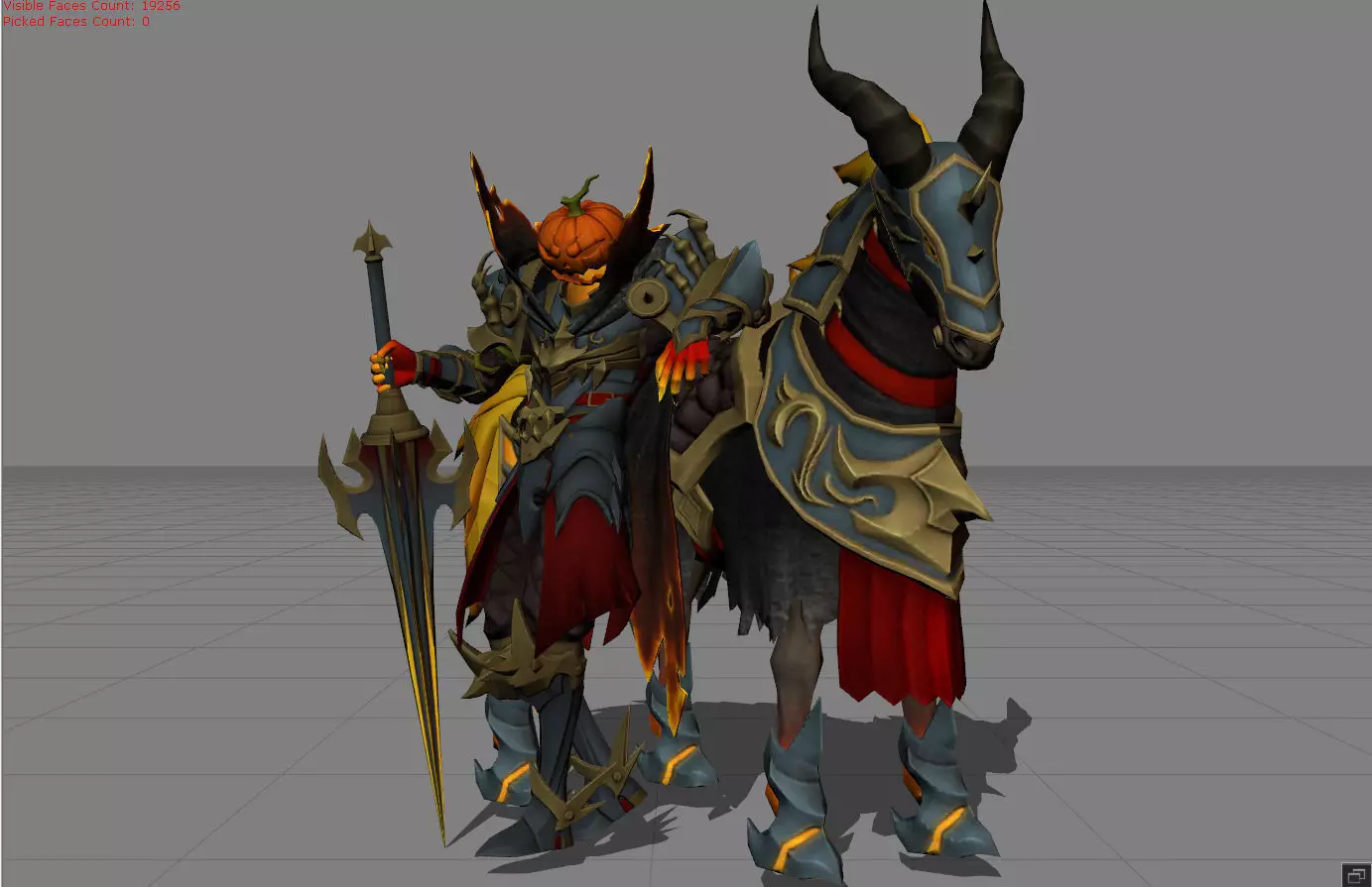 Leomord Helloween Low-poly 3D model_0