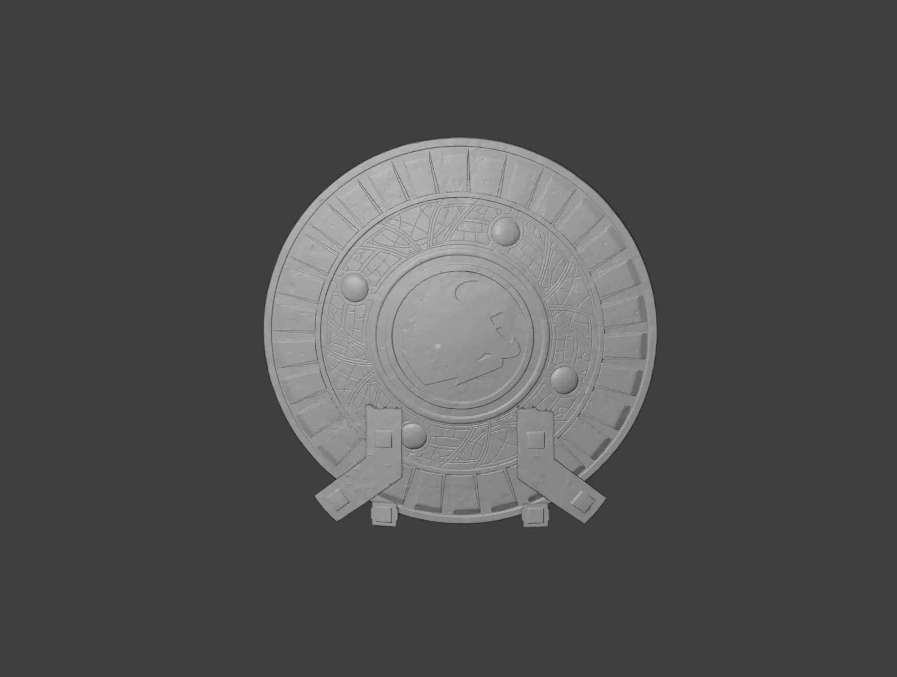 Hawk Man Shield 3D STL Model Print ready 3D print model