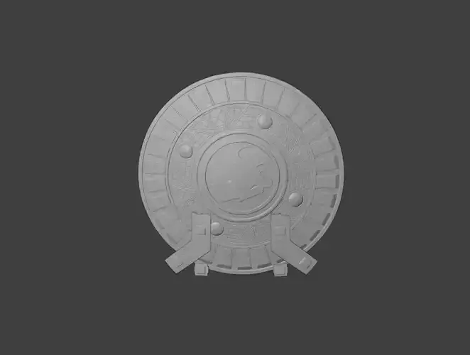 Hawk Man Shield 3D STL Model Print ready