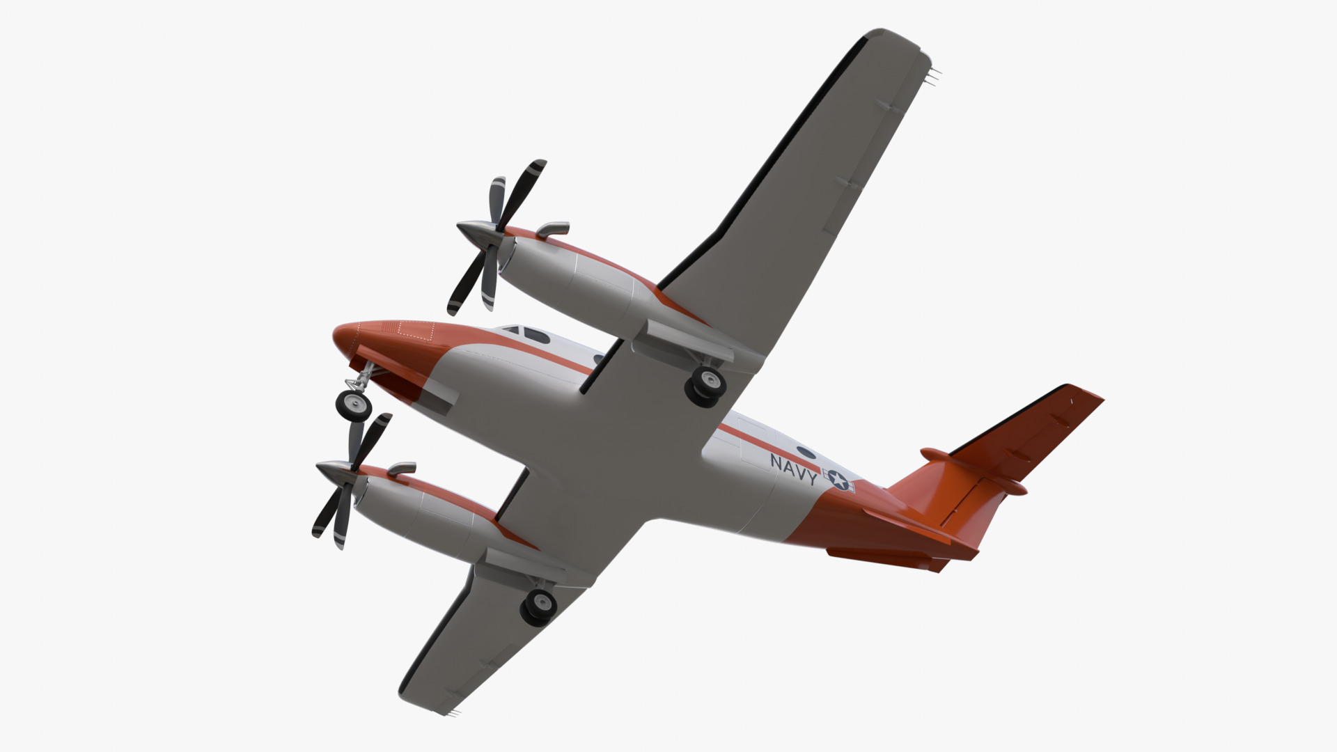 Beechcraft King Air Navy Edition 3D model_16